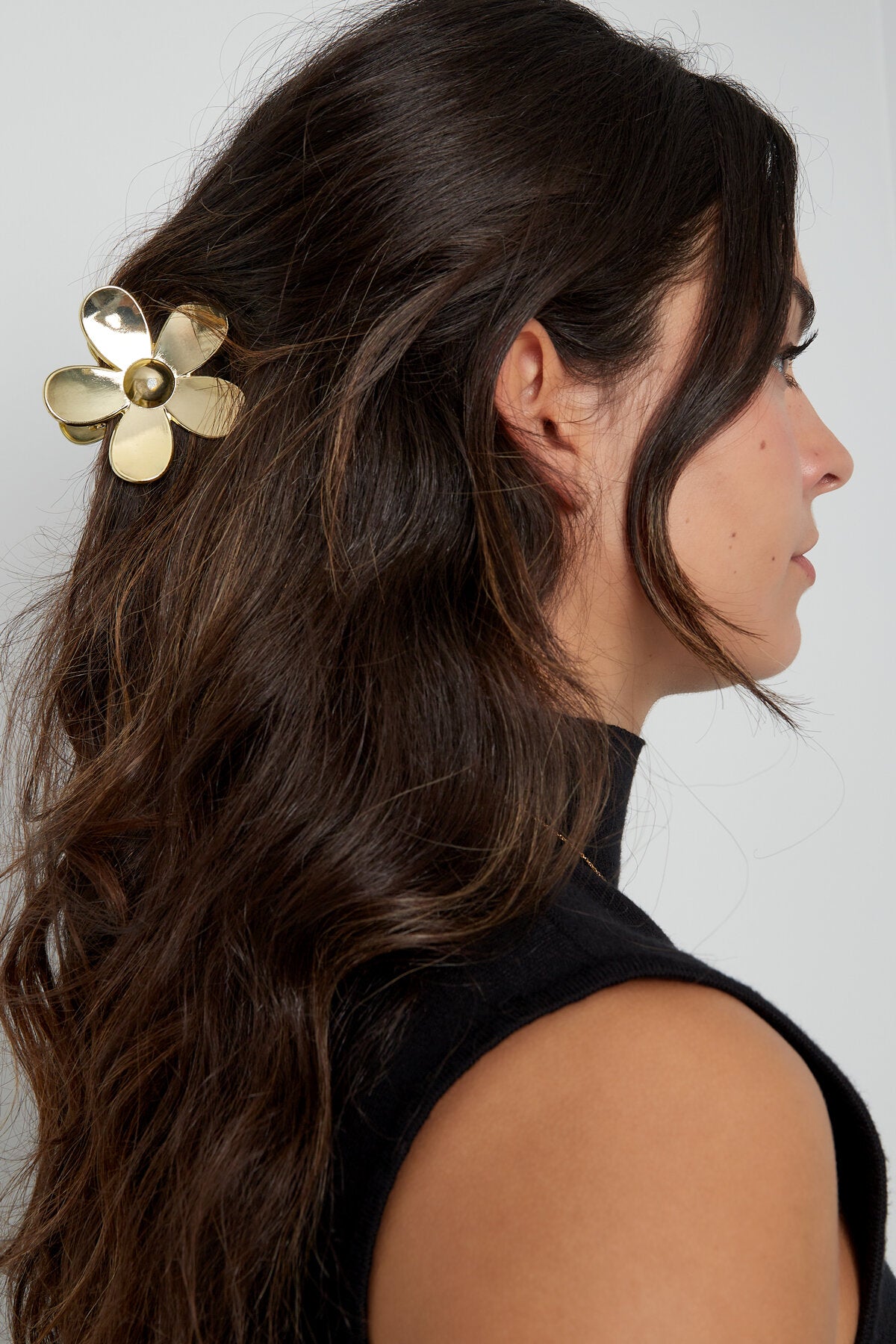 Elegant Gold Flower Hair Clip for Everyday Glam