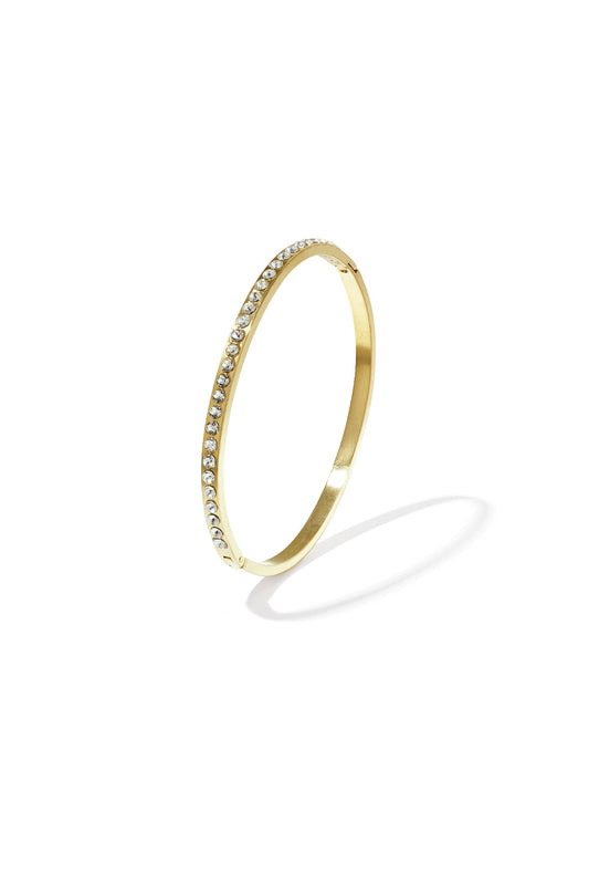 Elegant All-Fit Rhinestone Bangle for Everyday Sparkle