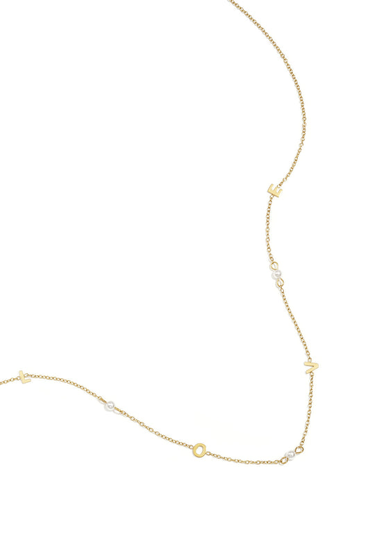 Elegant Gold Zircon Chain Necklace for Women