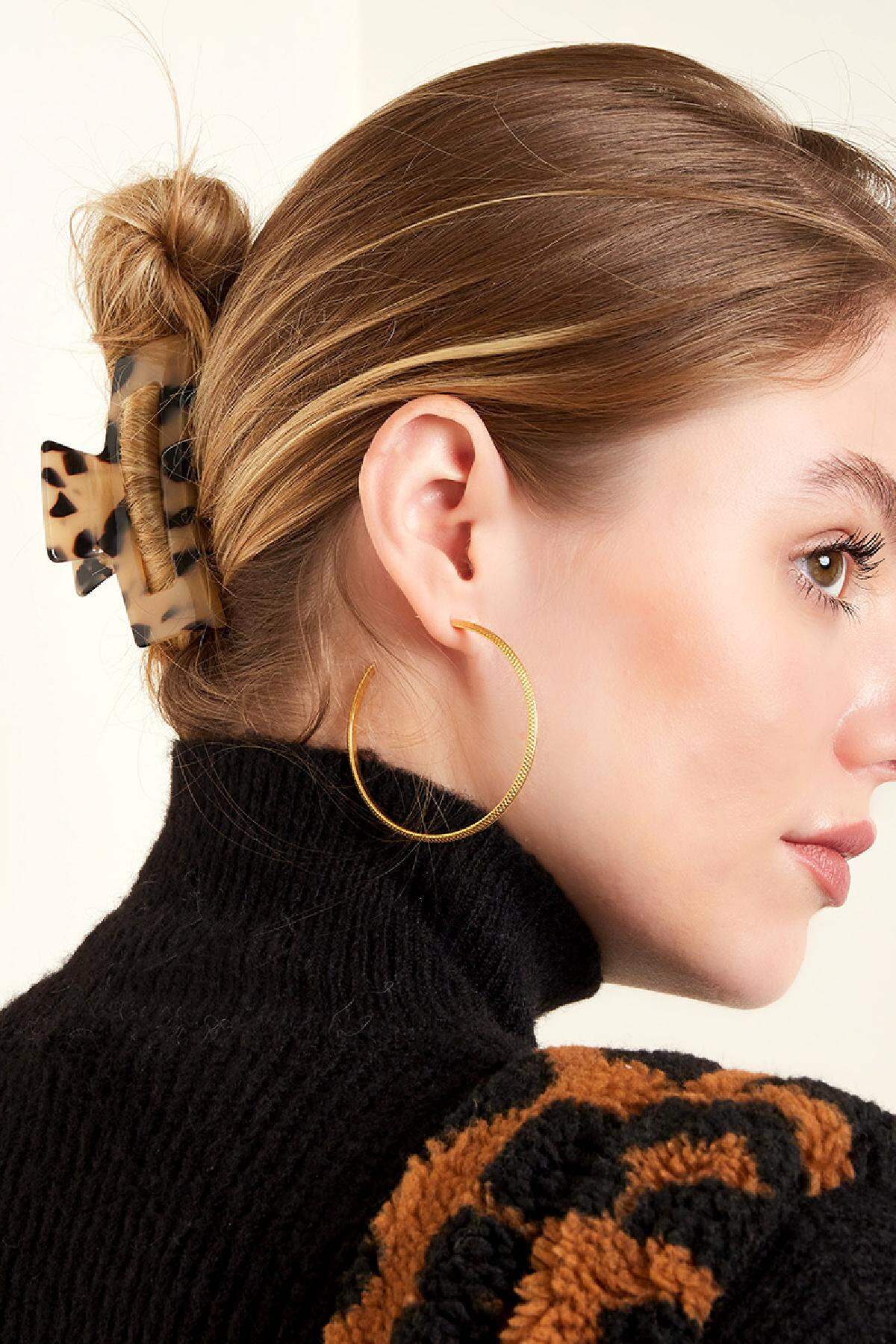 Stylish Leopard Print Hair Clips for Daily Wear