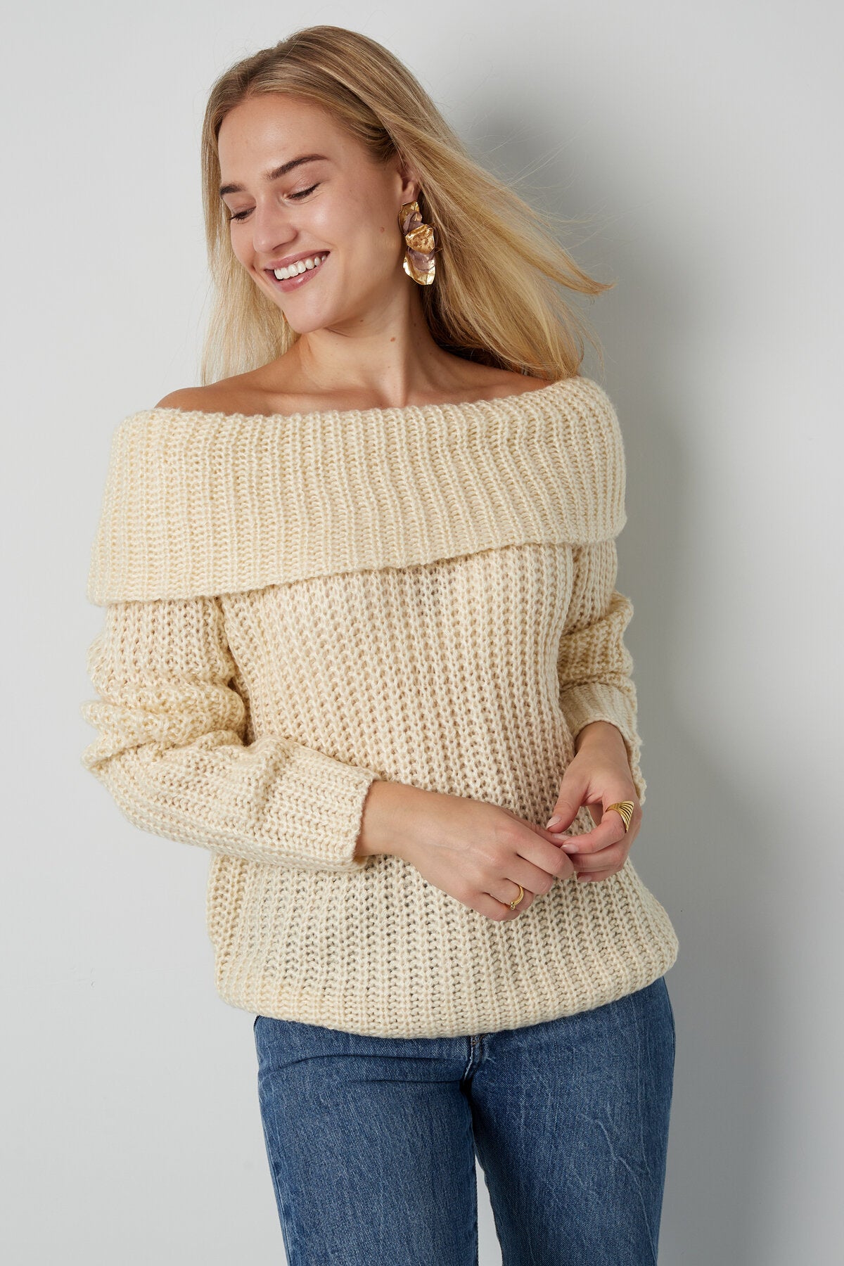 Gimme Recycled Polyester Blend Knit Sweater