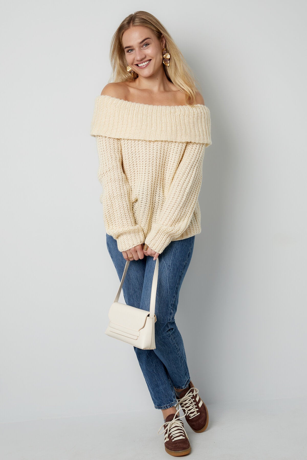 Gimme Recycled Polyester Blend Knit Sweater