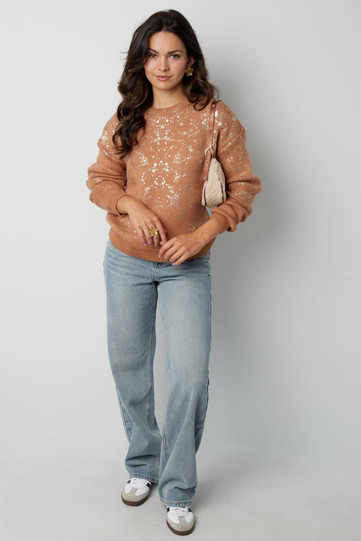 Soft Sponge Knit Sweater for Fall/Winter Comfort