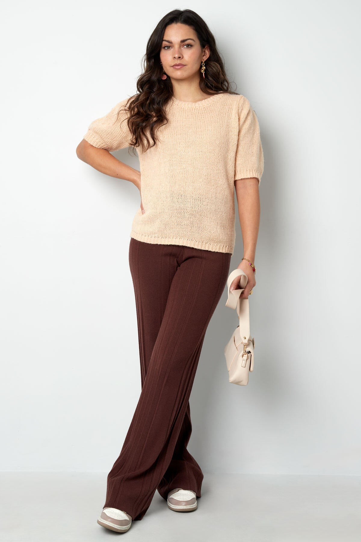 Elegant Short Sleeve Nylon Top - Versatile Comfort for Every Occasion