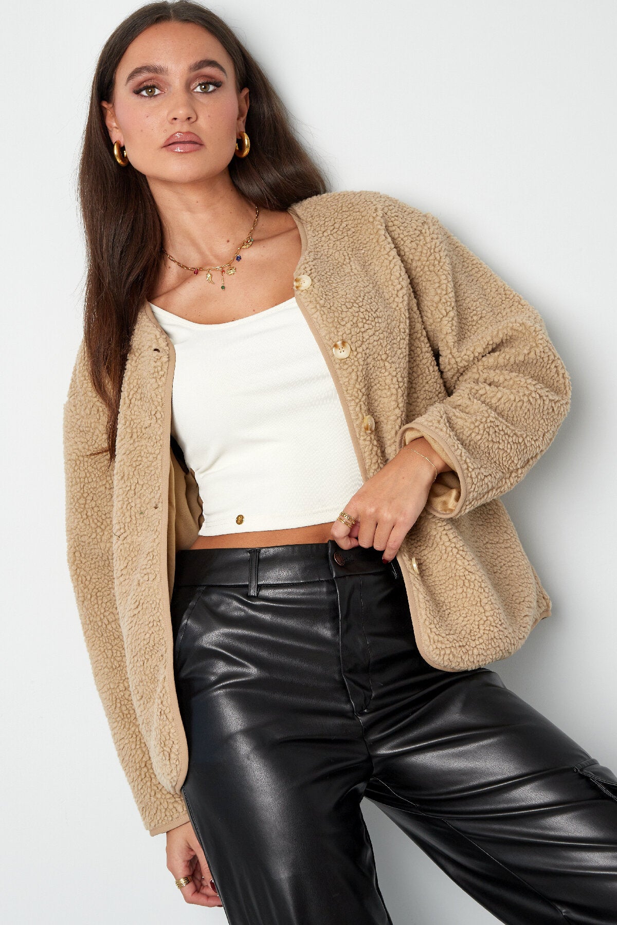 Elegant Fall/Winter Woven Jacket - Comfort & Style