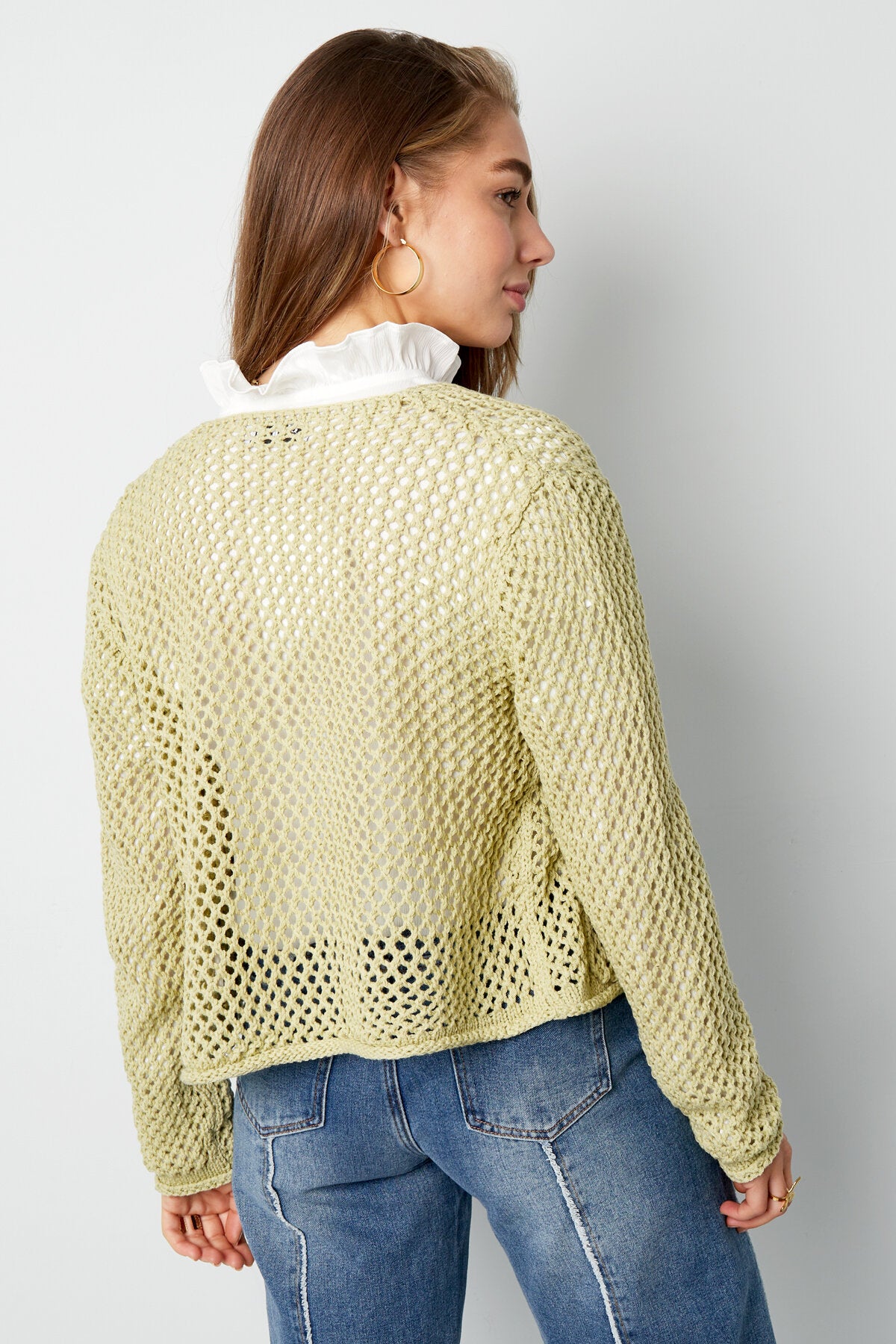Soft Polyester Knit Cardigan for Cozy Style