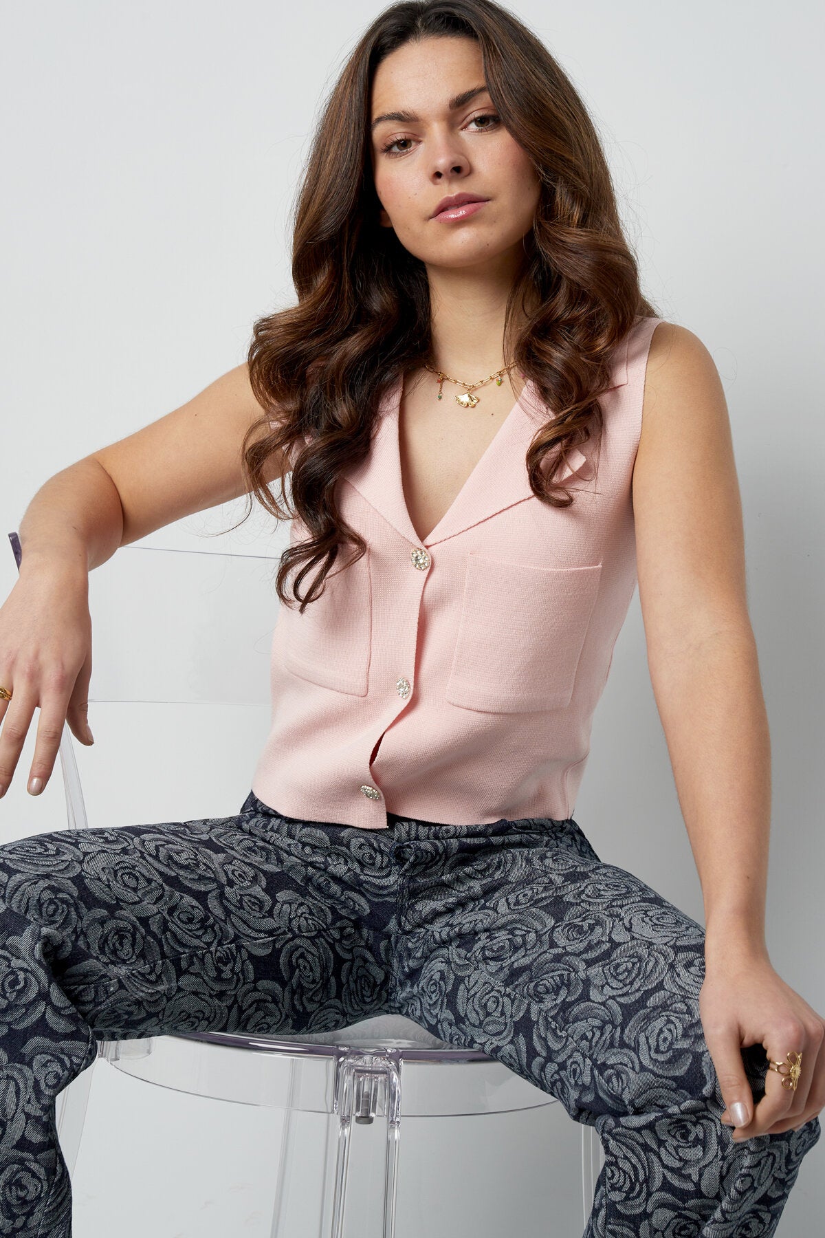 Stylish Viscose Sleeveless Top for Women