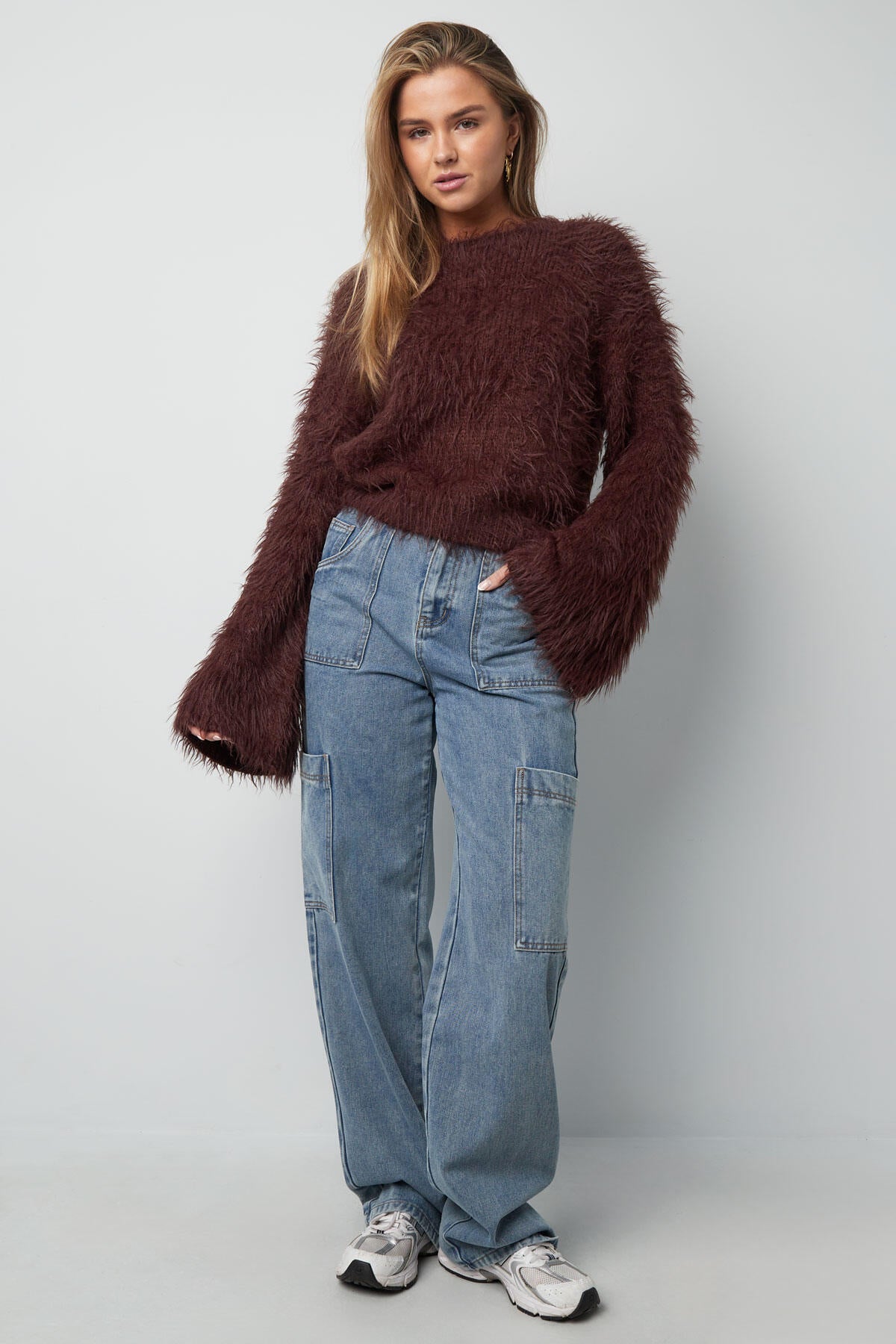 Cozy Acrylic Knit Sweater for Fall/Winter