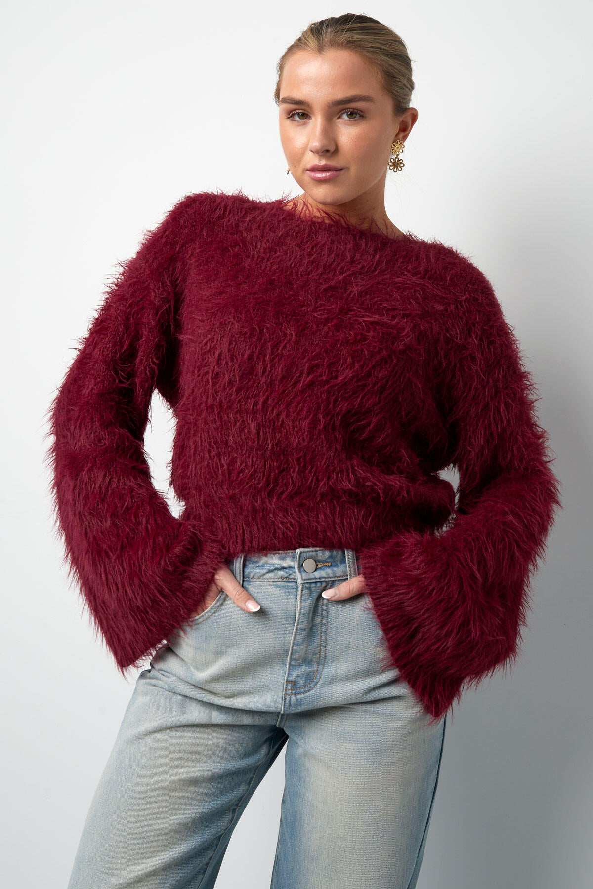 Cozy Acrylic Knit Sweater for Fall/Winter