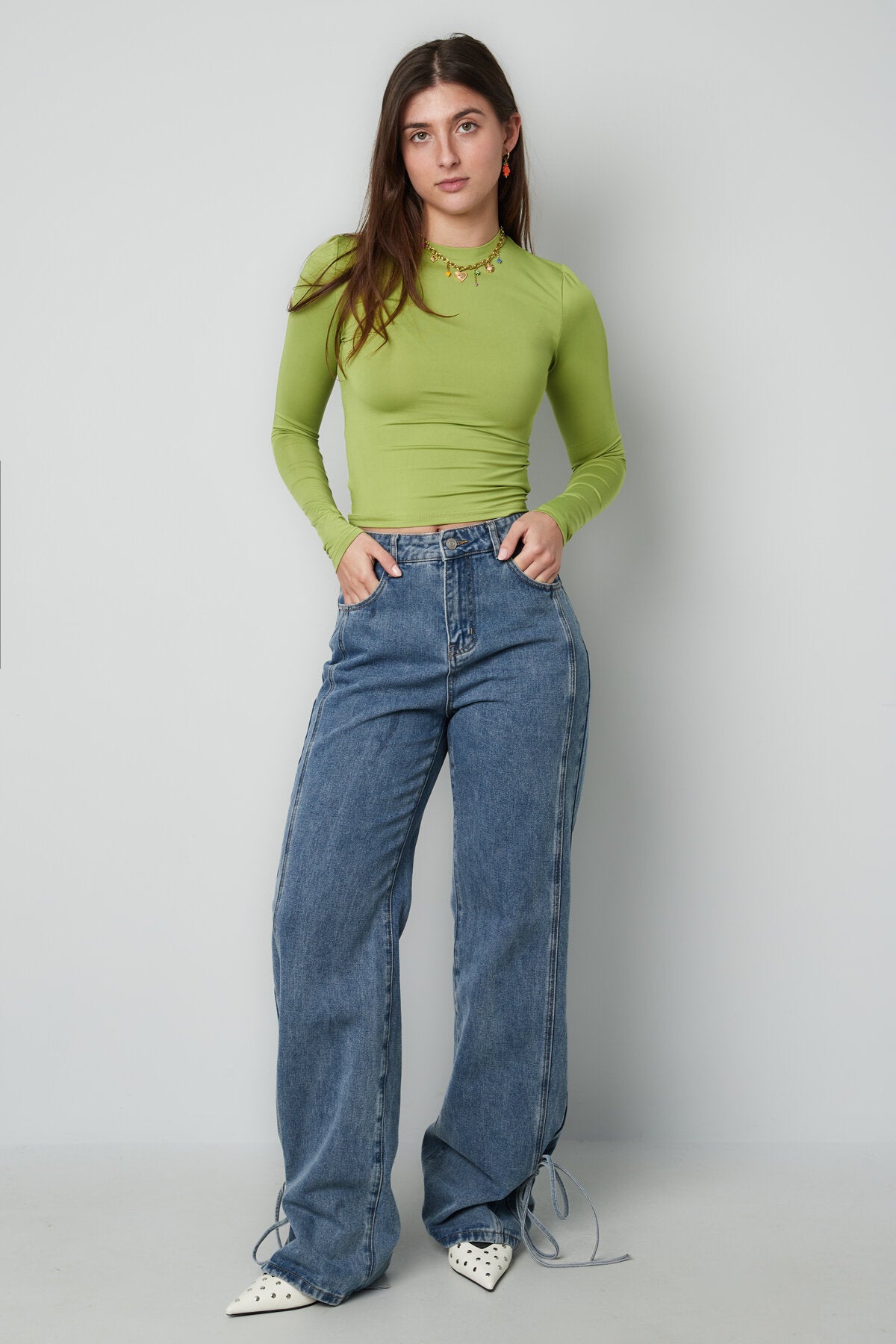 Stylish All-Fit Denim Pants in Grey & Blue