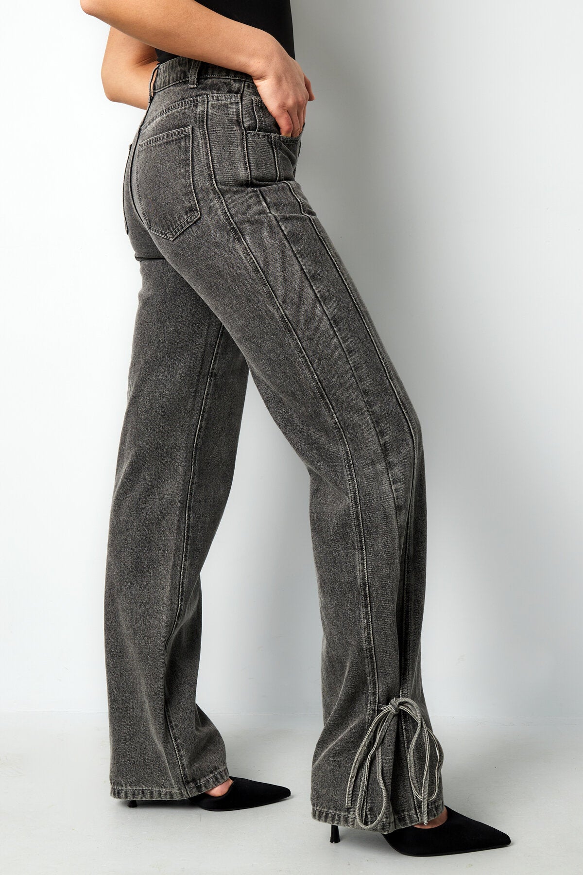 Stylish All-Fit Denim Pants in Grey & Blue