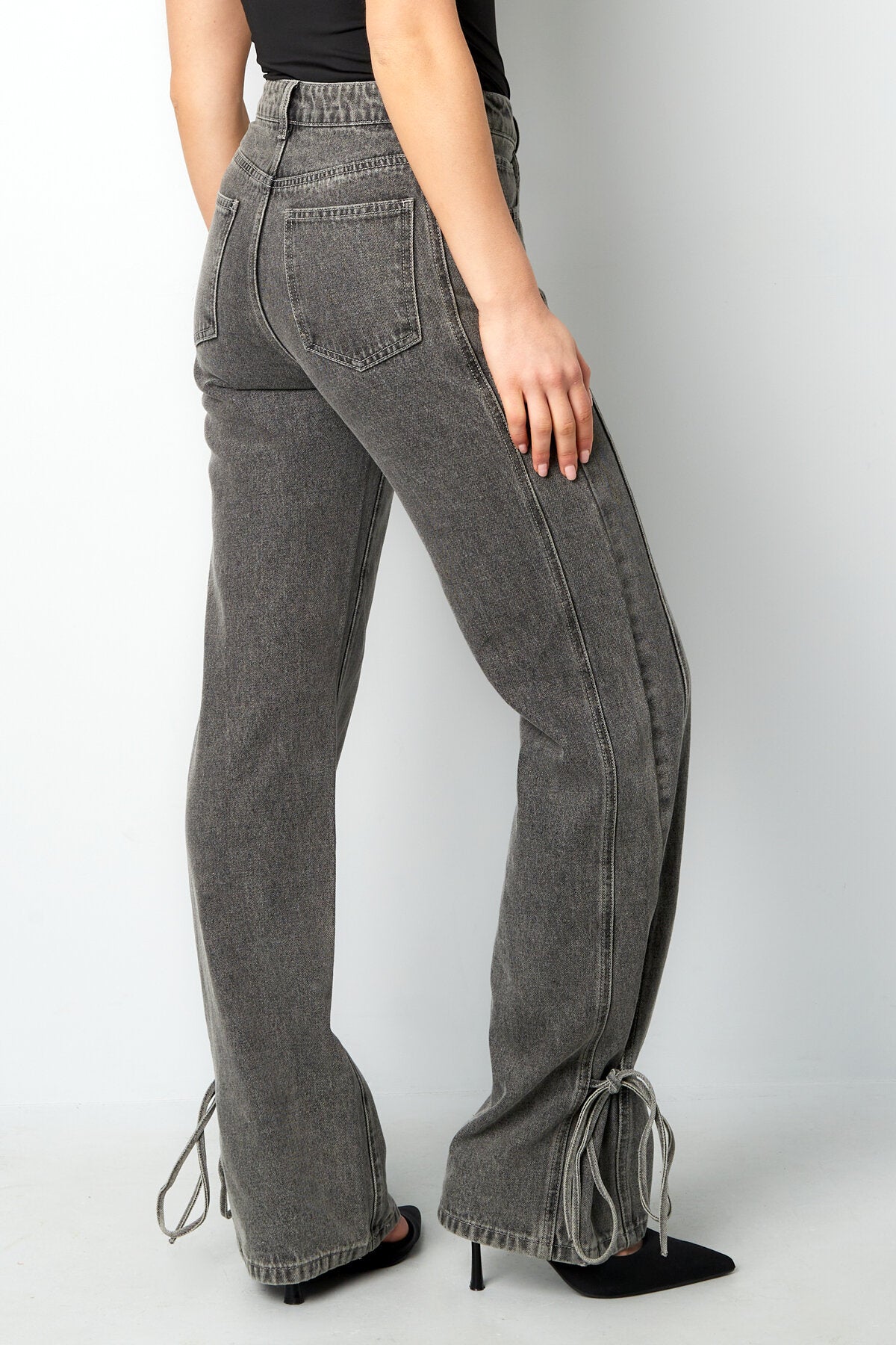 Stylish All-Fit Denim Pants in Grey & Blue