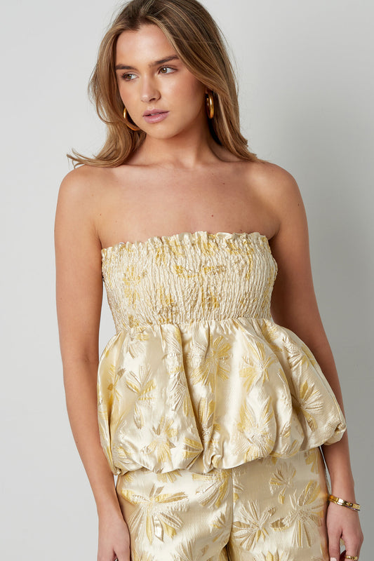 Elegant Sleeveless Top in Pink and Champagne