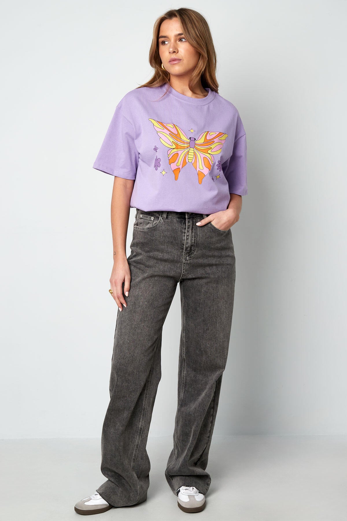 Soft Cotton Purple & Blue T-Shirts for Women