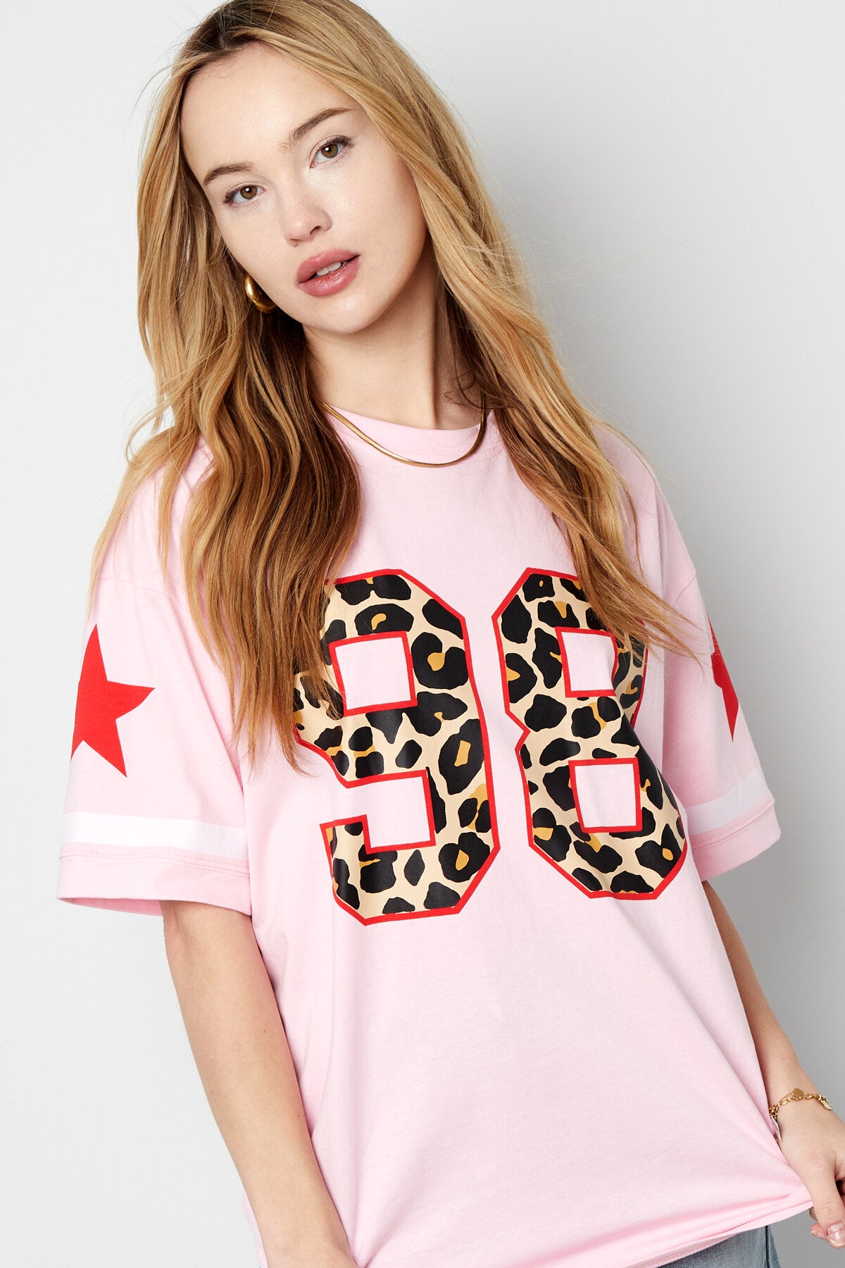 Soft Cotton T-Shirts for Women in Pink, Red & White