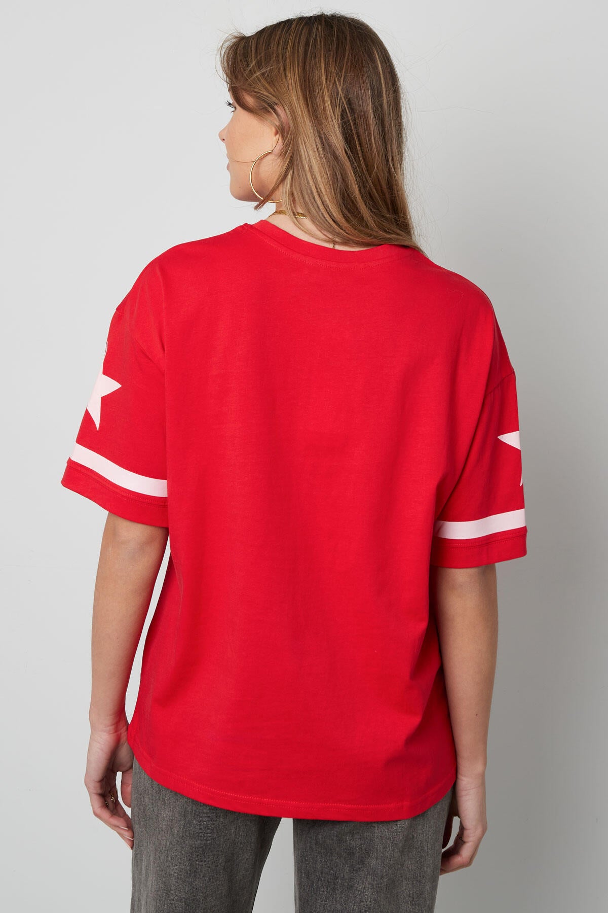 Soft Cotton T-Shirts for Women in Pink, Red & White