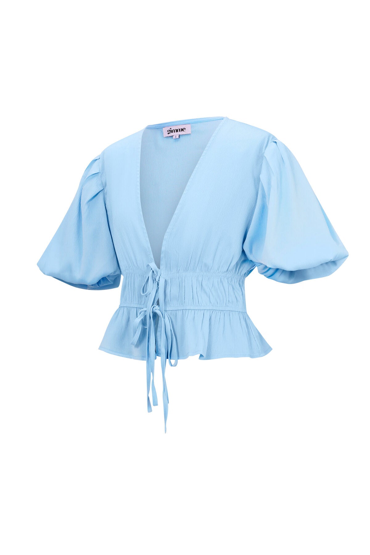 Elegant Short Sleeve Top in Green and Blue