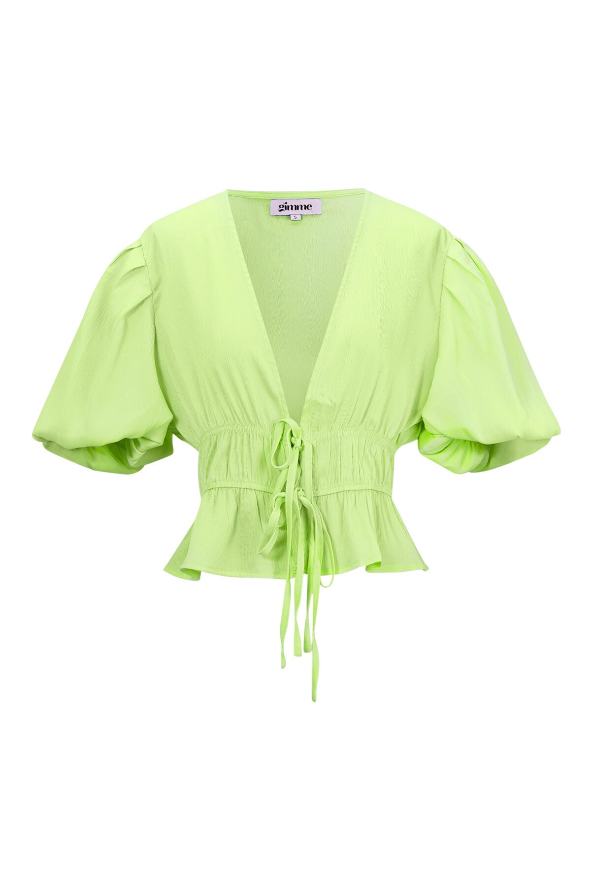 Elegant Short Sleeve Top in Green and Blue