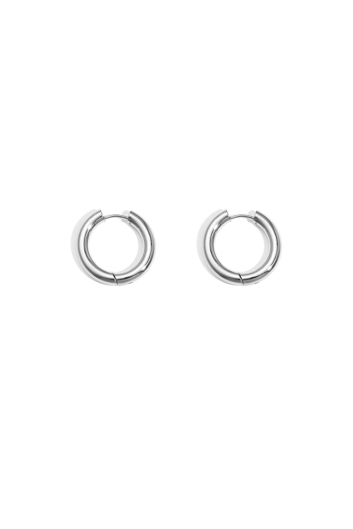 Stylish Stainless Steel Hoop Earrings for Everyday Wear