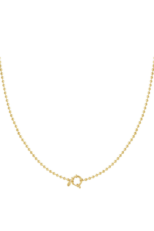 Stylish Gold Stainless Steel Short Necklace for Daily Wear