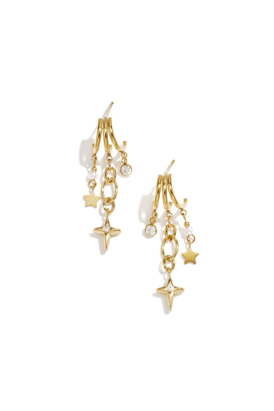 Luxurious Star Drop Earrings for Women
