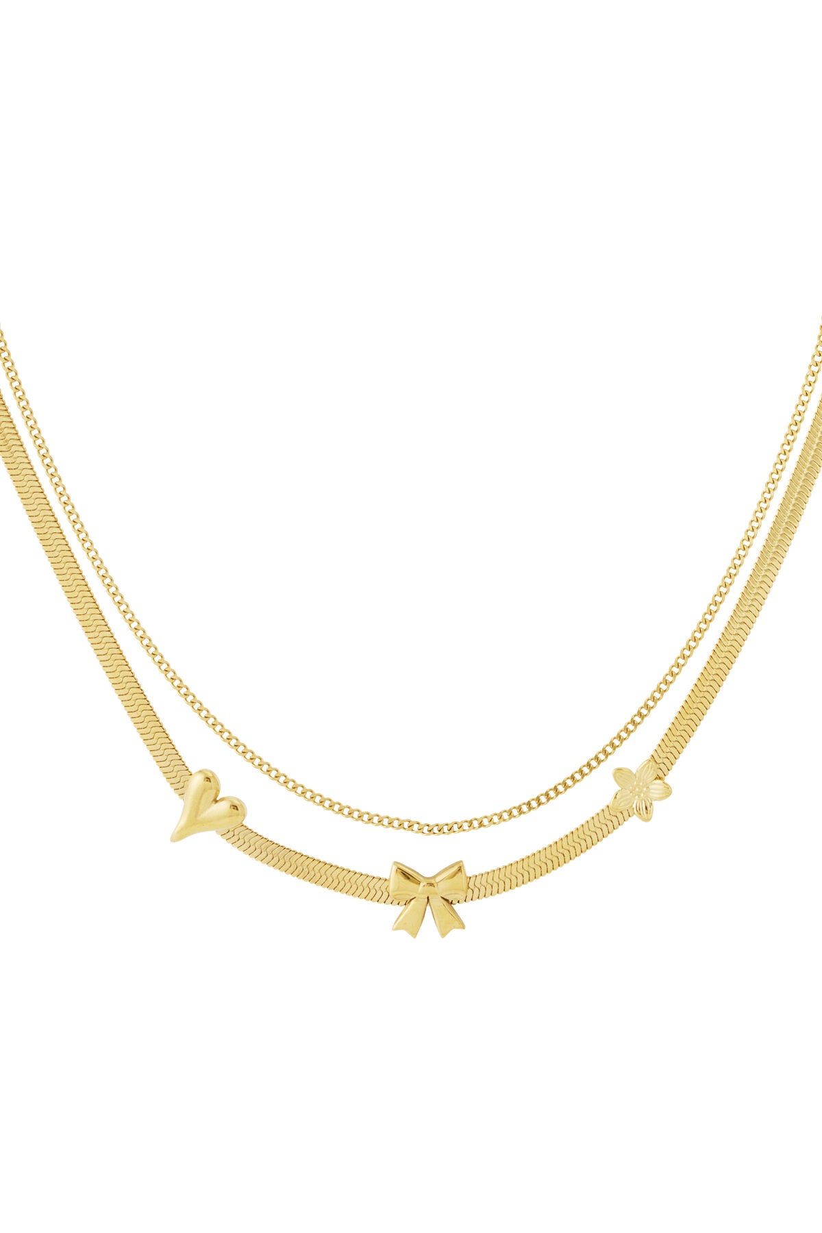 Elegant Multi-Layered Heart Necklace for Everyday Glam