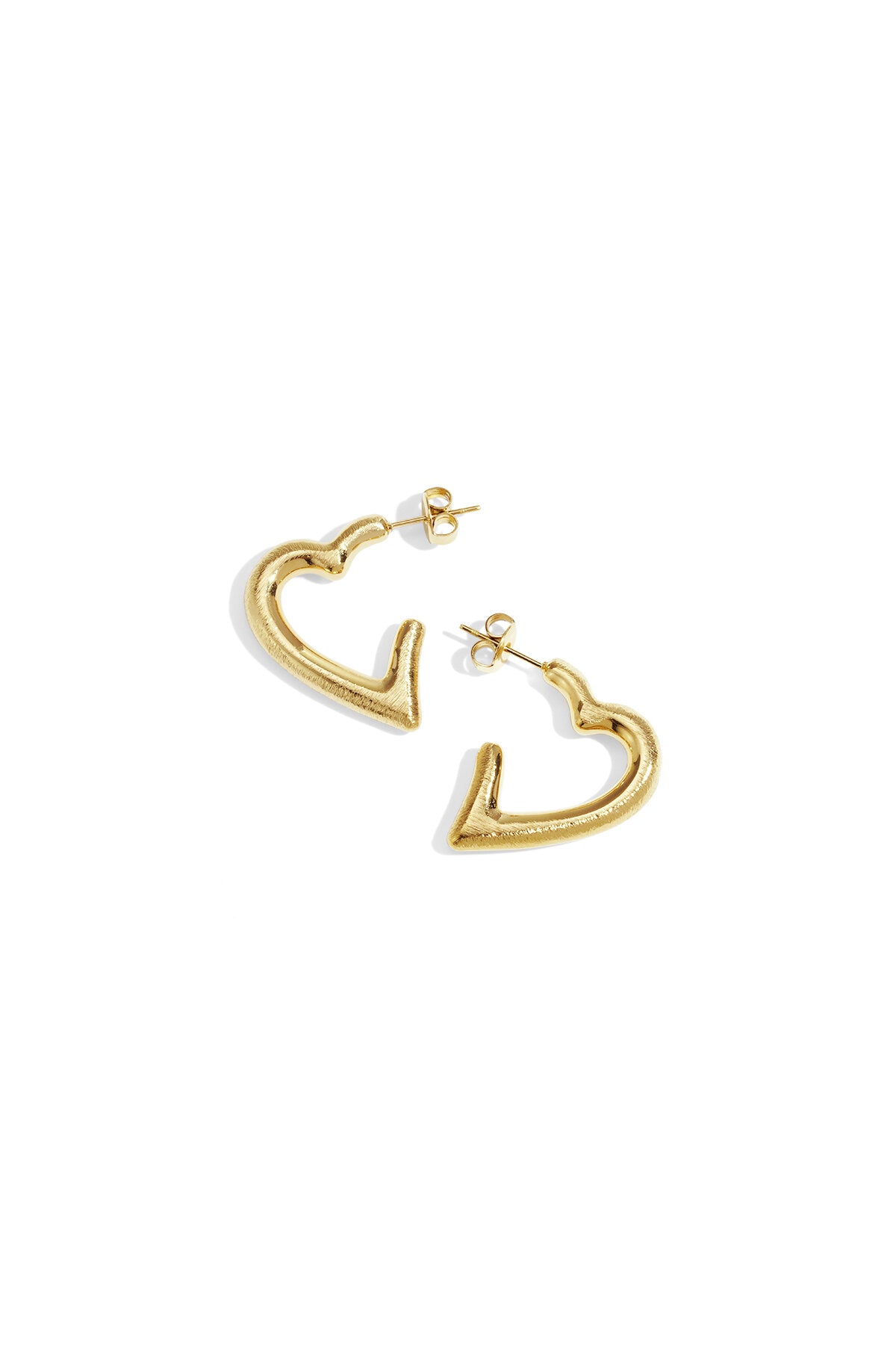 Elegant Heart-Shaped Hoop Earrings for Daily Wear