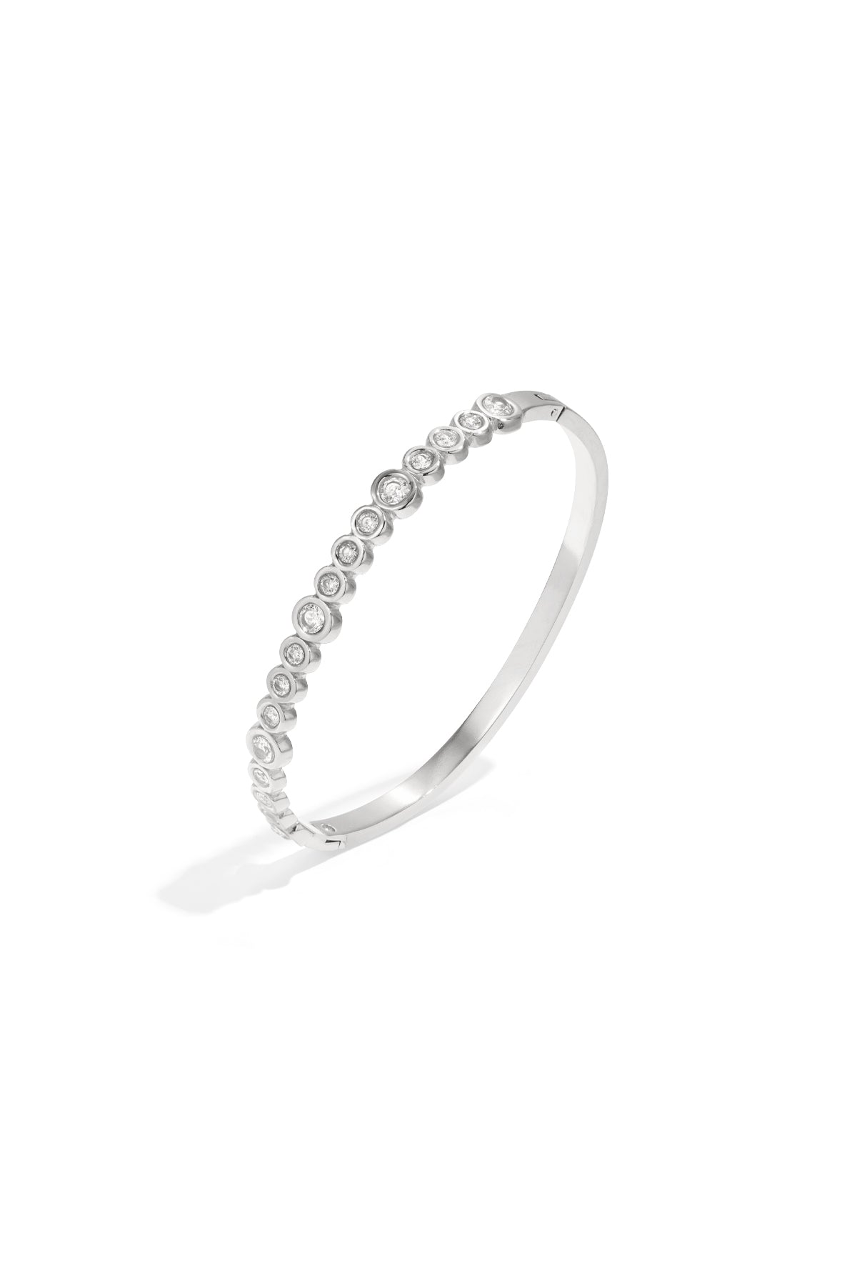 Bangle armband ronde steentjes