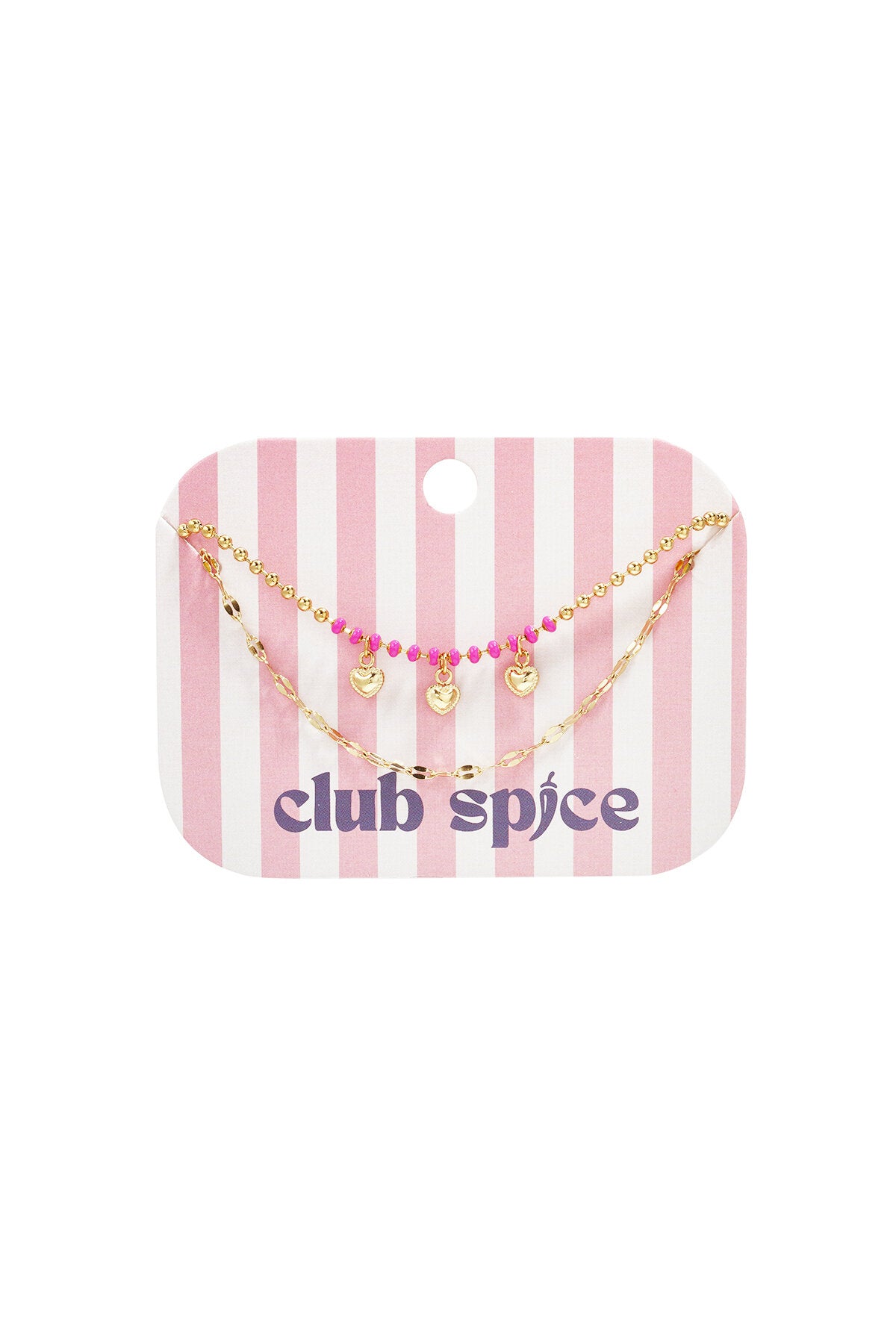 Elegant Gold Multi-Layered Heart Charm Bracelet