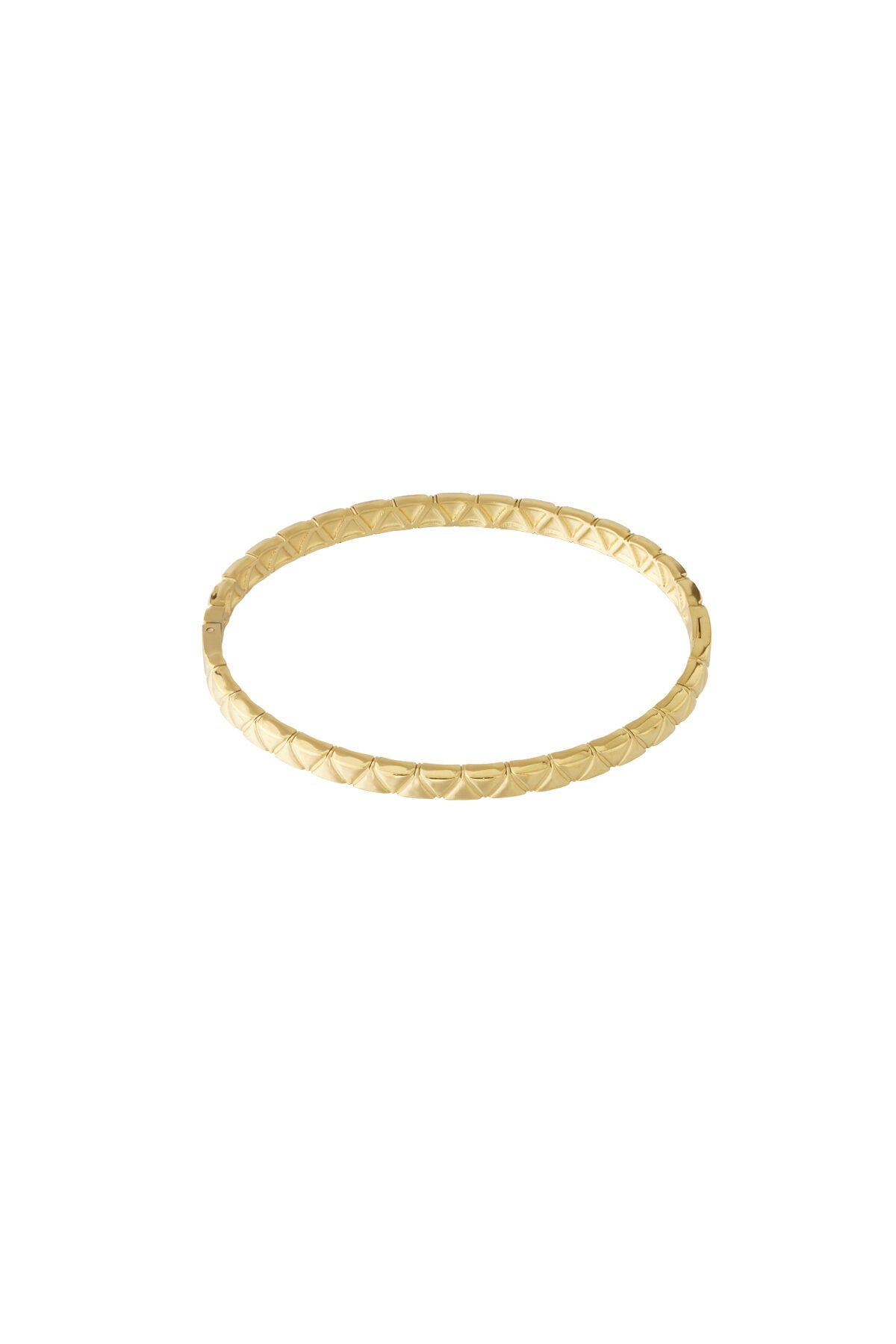 Elegant Hollowed-Out Stainless Steel Bangle - All Fit