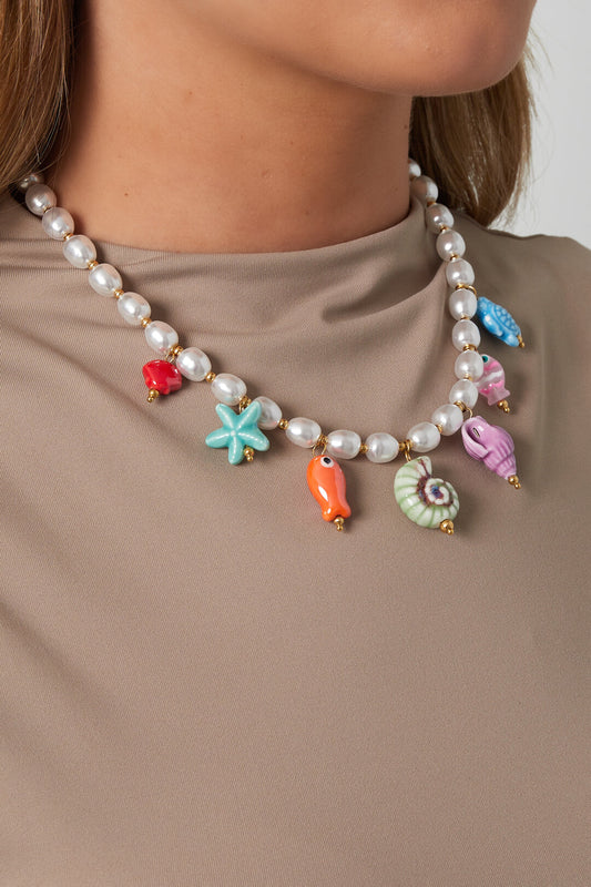 Chic Oceanic Beaded Necklace for Summer Vibes
