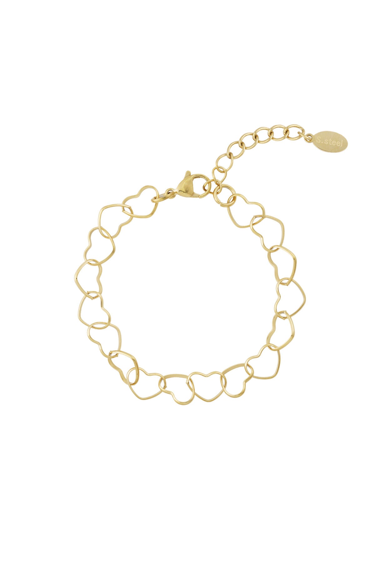 Elegant Heart Chain Bracelet for Everyday Wear