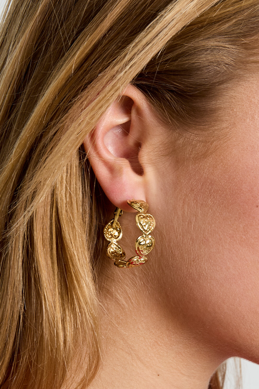 Stylish Heart & Circle Hoop Earrings for Women