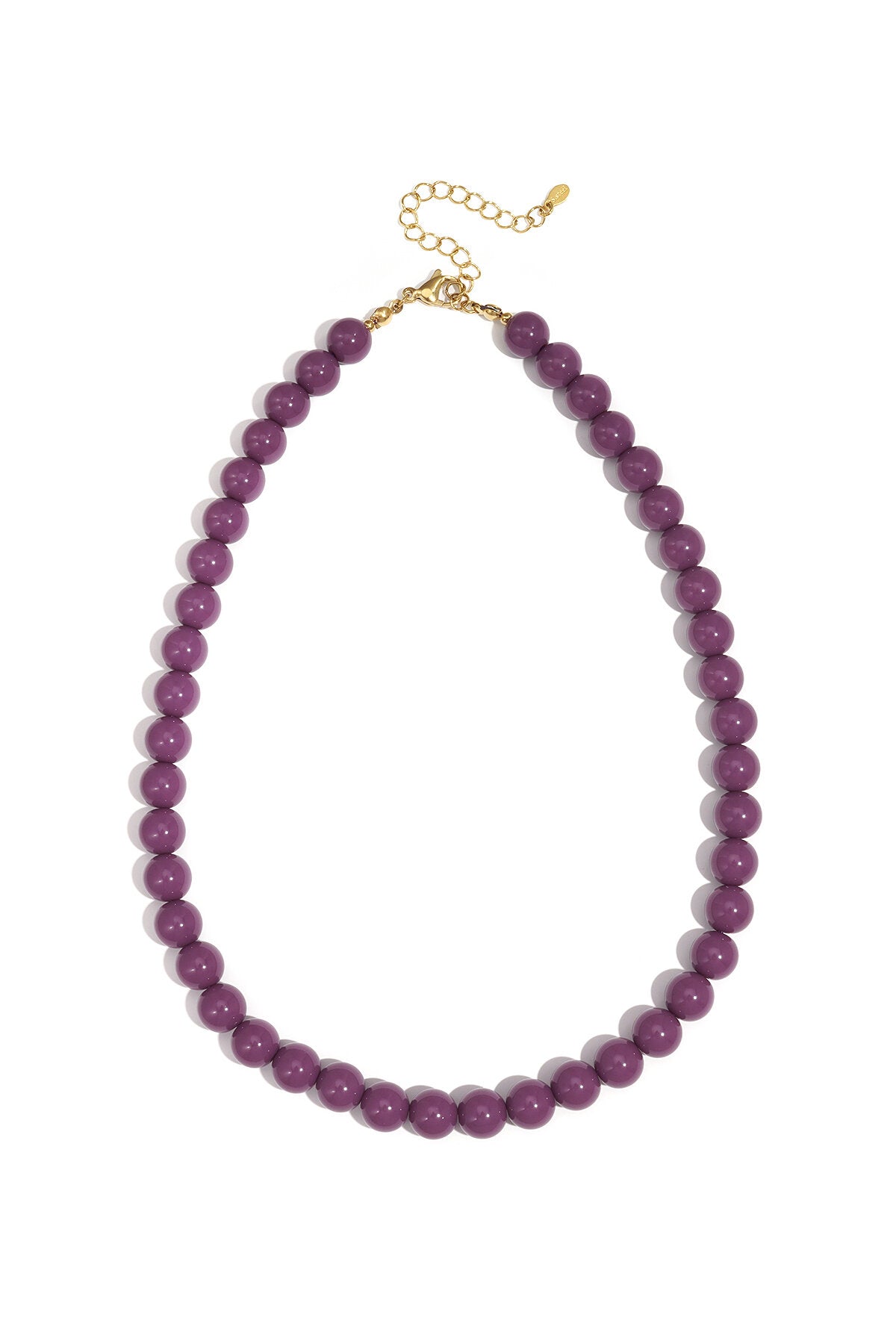Elegant Resin Beaded Necklace for Everyday Wear