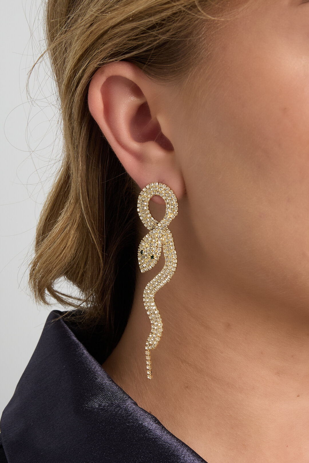 Elegant Snake Statement Earrings for Christmas