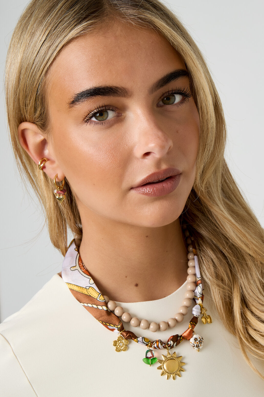 Elegant Brown Braided Necklace for Fall