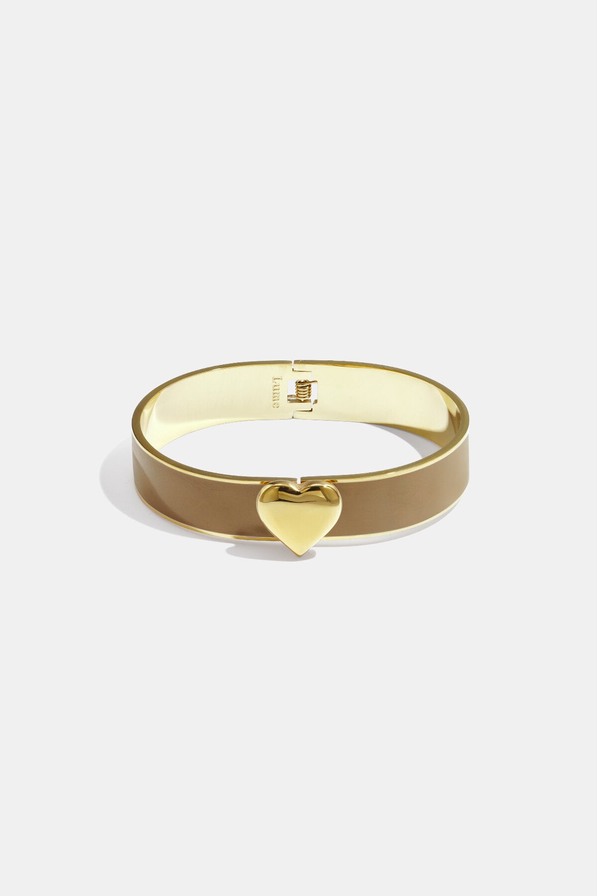 Chic Lumé Enamel Heart Bangle for Spring/Summer