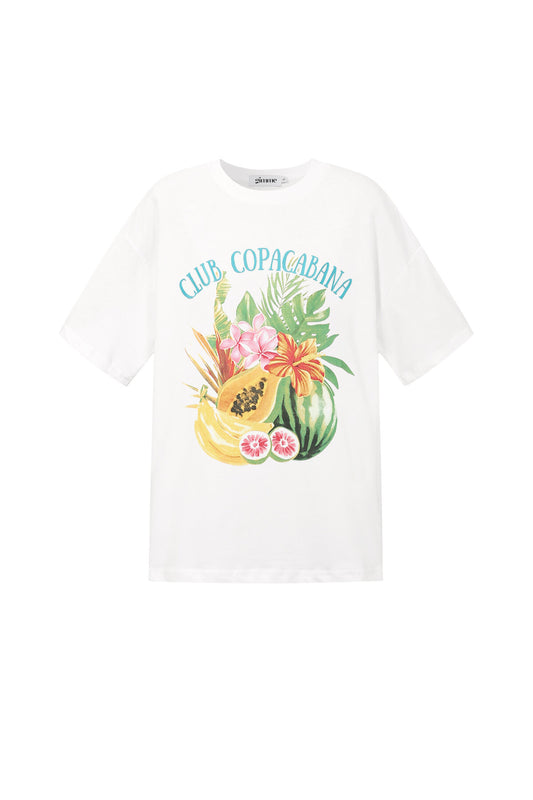 Comfortable All-Fit Cotton T-Shirt with Letter Design