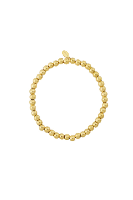 Elegant Stainless Steel Beaded Bracelet for Women