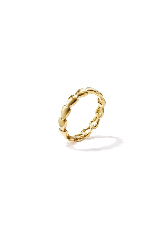 Elegant Minimalist Gold Heart Ring for Daily Wear