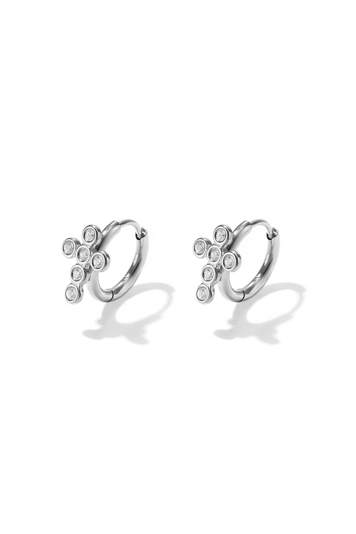 Stylish Rhinestone Hoop Earrings for Women