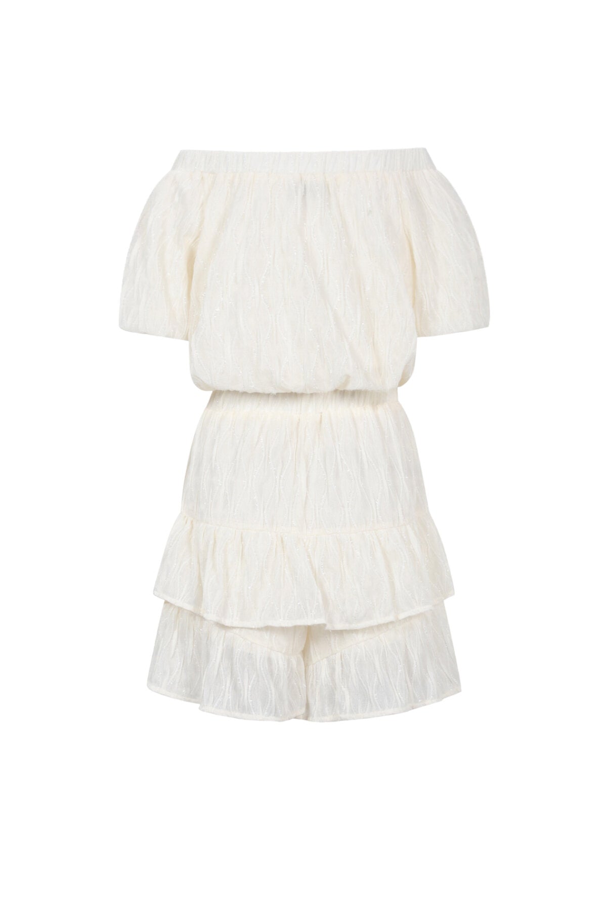 Elegant Apricot & Black Ruffle Edge Bodysuit