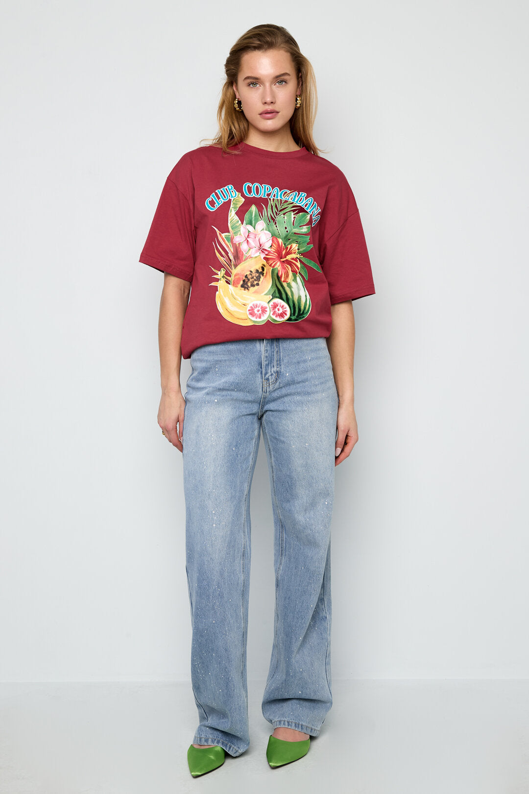 Comfortable All-Fit Cotton T-Shirt with Letter Design