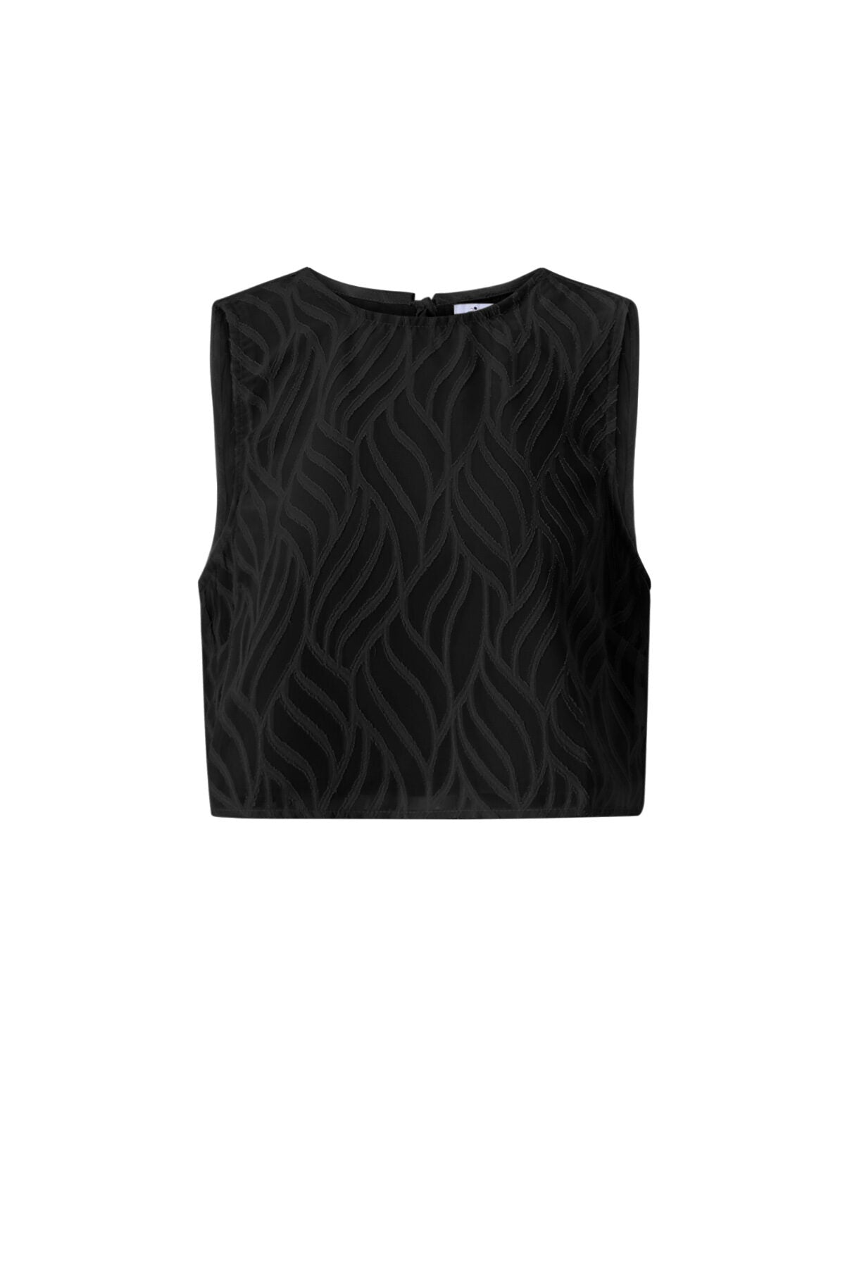 Elegant Botanical Sleeveless Top for Spring/Summer