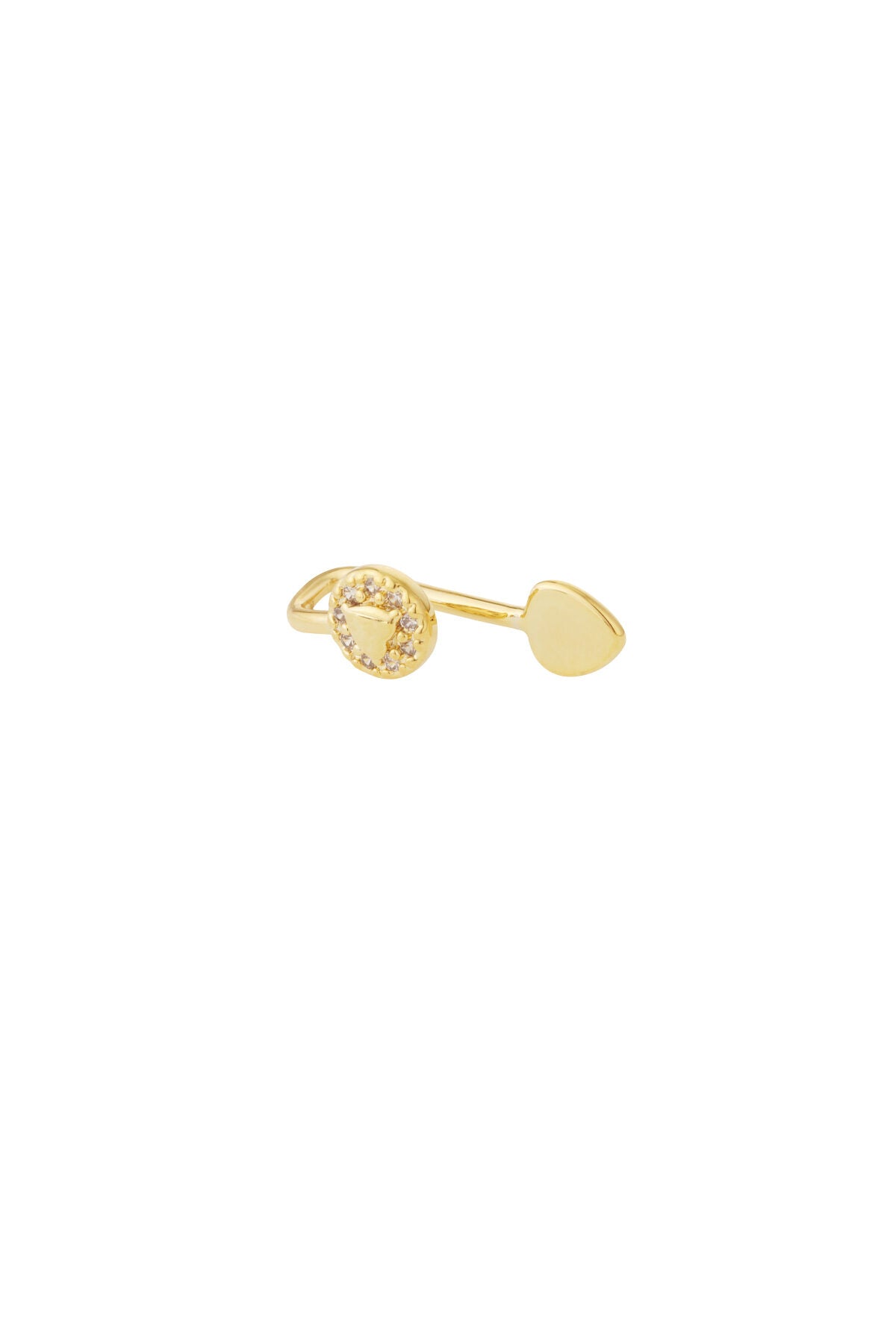 Elegant Copper Zircon Ear Cuff for All Fits