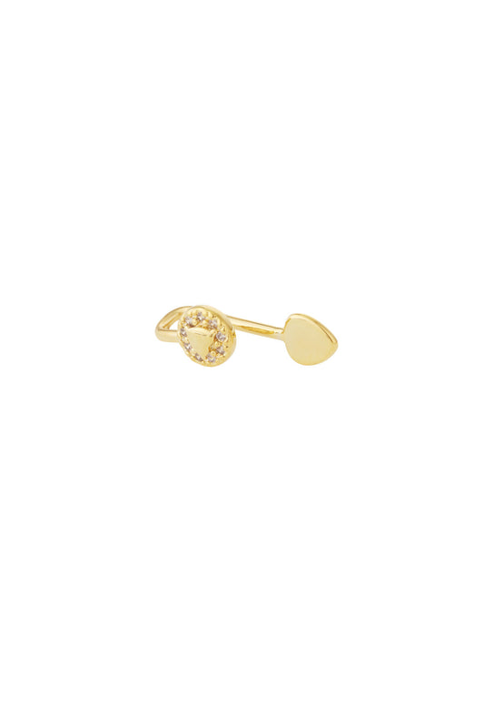 Elegant Copper Zircon Ear Cuff for All Fits