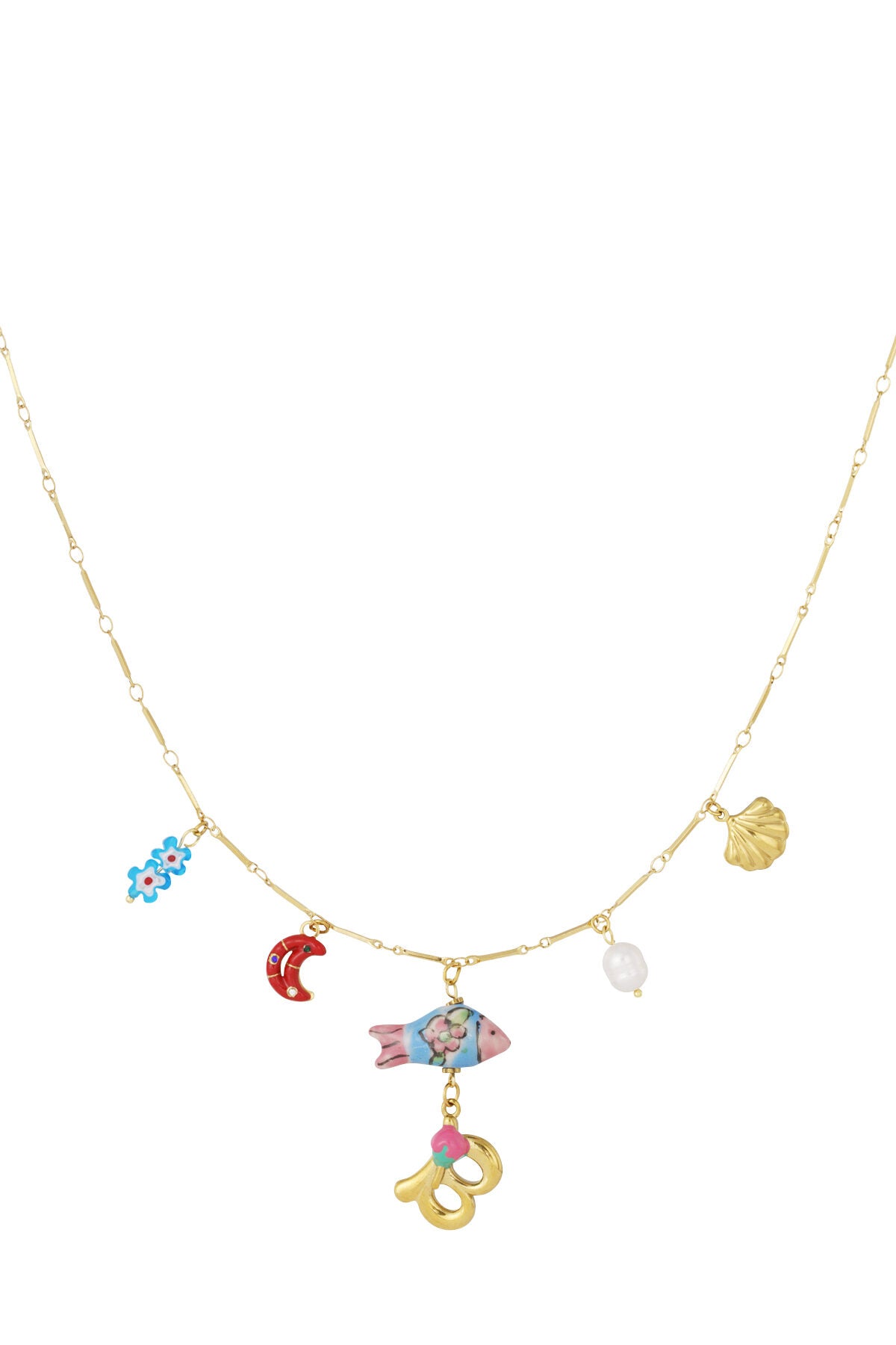 Elegant Letter Pendant Necklace for Spring/Summer