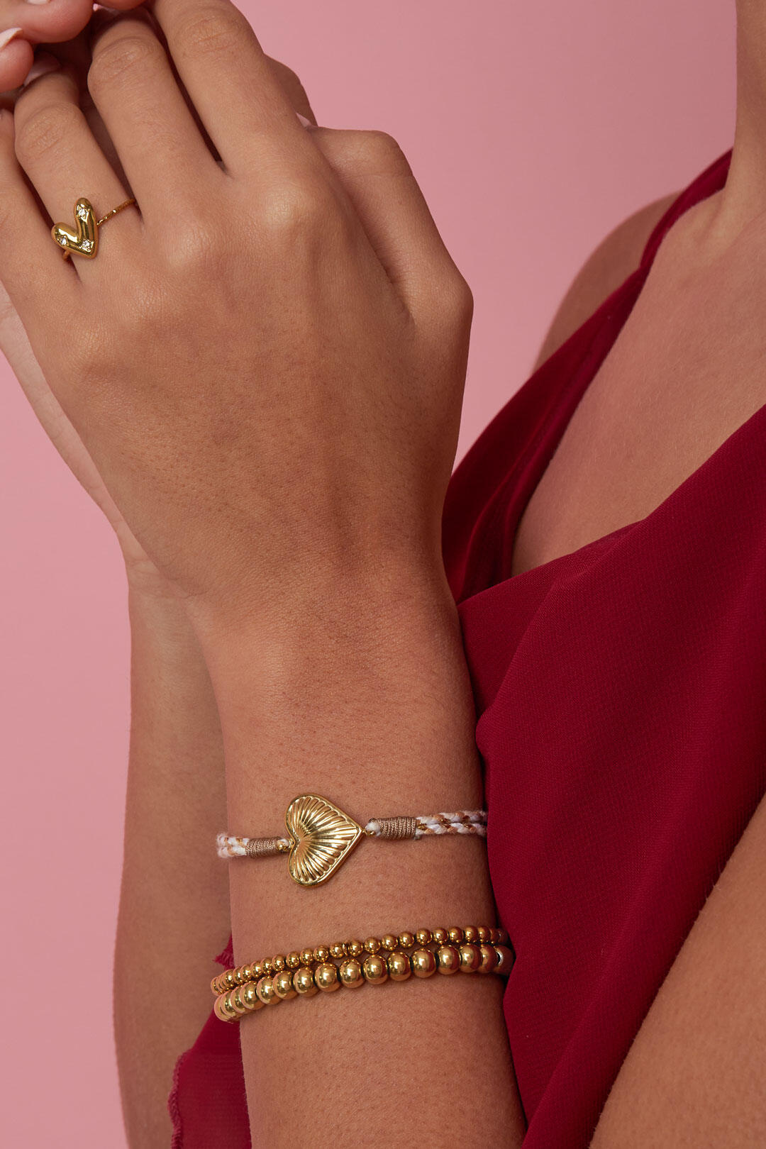 Elegant Gold Braided Bracelet for Spring/Summer