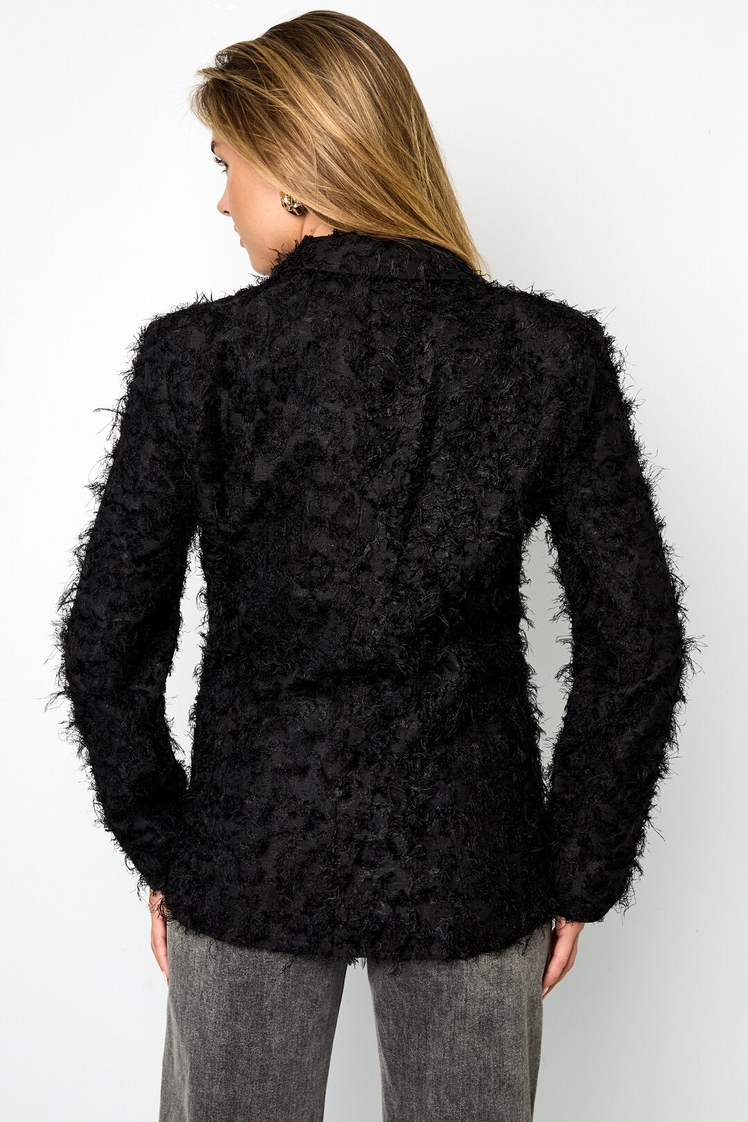 Elegant All-Fit Ladies' Suit Set in Black & Off-White