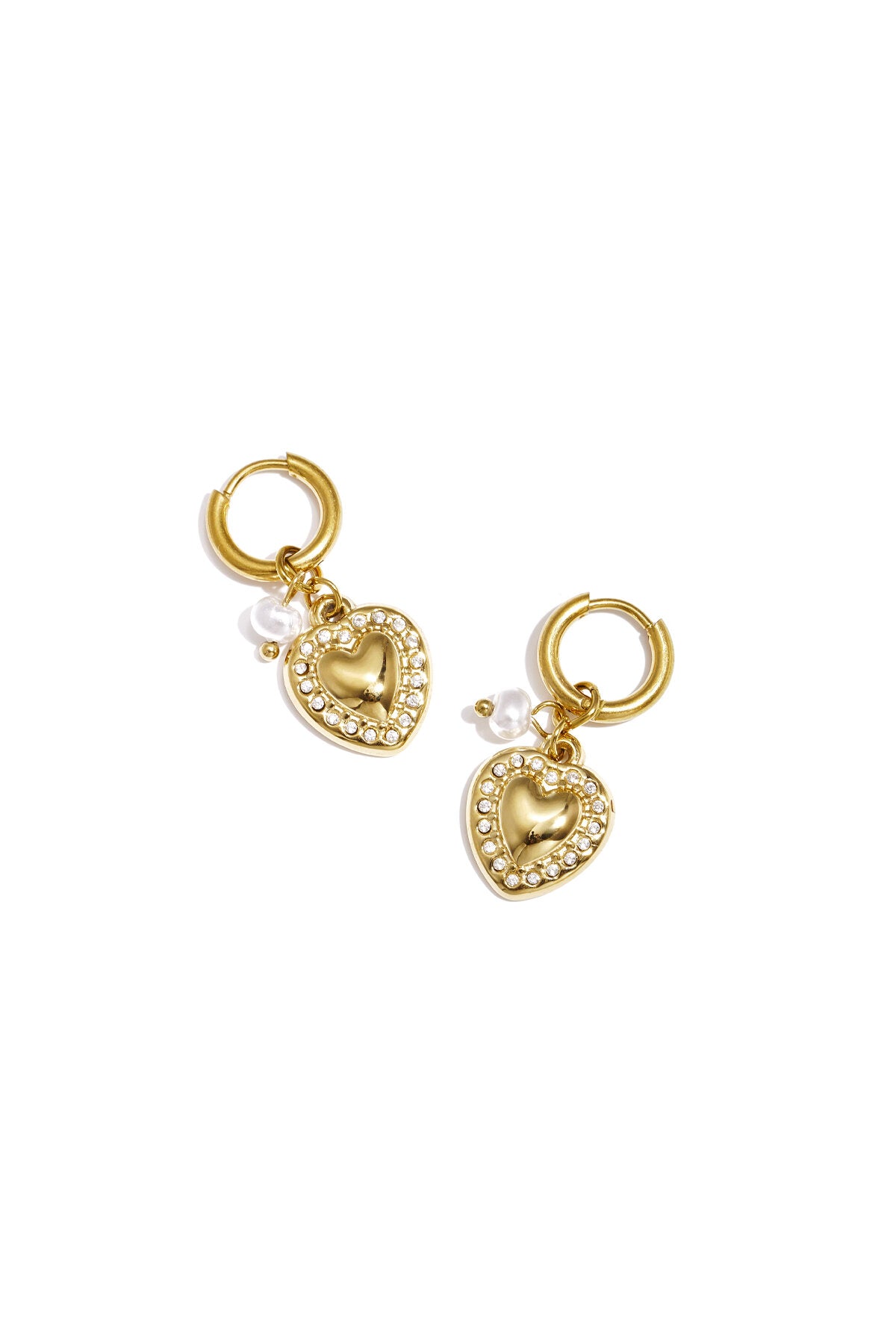 Elegant Heart-Shaped Drop Earrings for Everyday Glam
